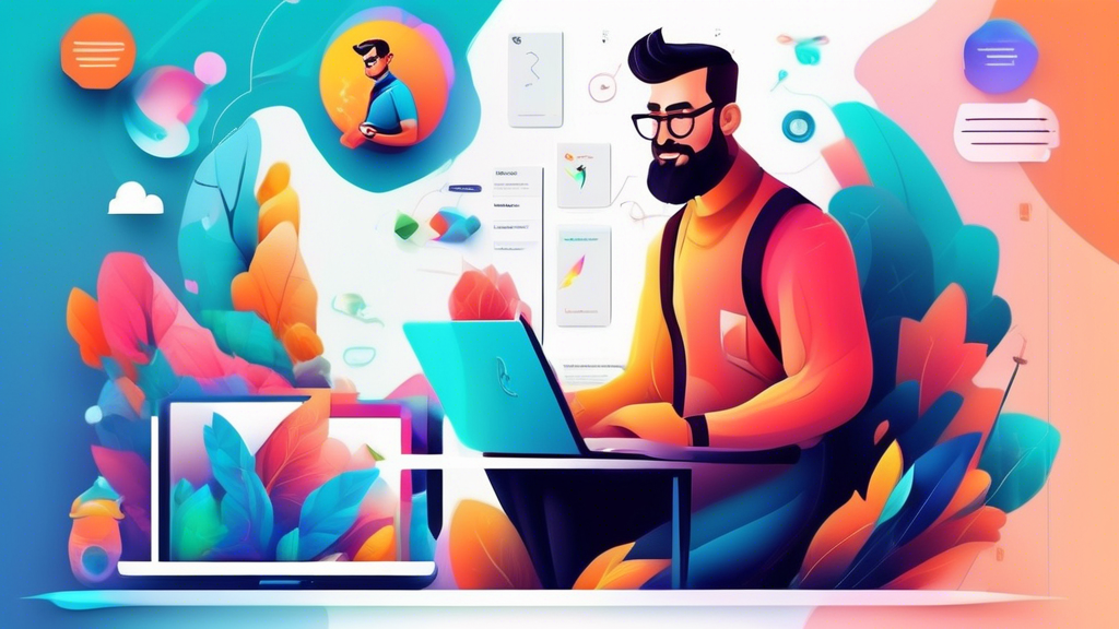 Create an image of a sleek and modern web developer portfolio website showcasing various projects, with dynamic animations and a clean layout that highlights the developer's skills and creativity.