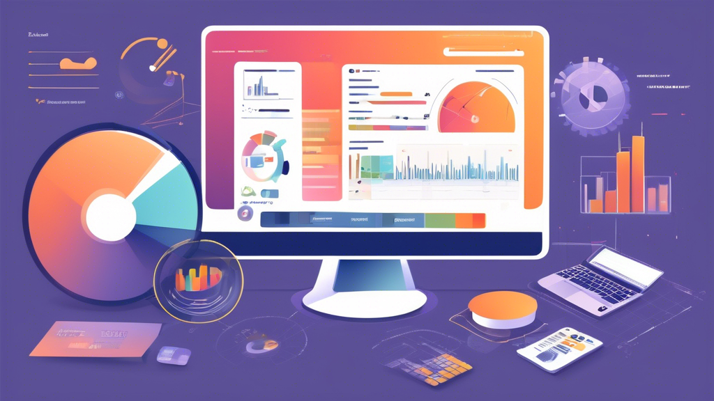 Create an image of a computer screen displaying a visually appealing and user-friendly website with various metrics and charts showcasing the return on investment (ROI) of different web development st