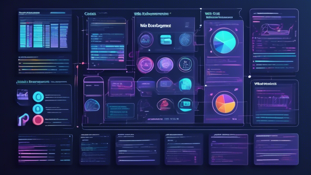 Create an image of a computer screen displaying a detailed breakdown of the costs involved in web development, including design, coding, testing, maintenance, and hosting fees. show various elements s